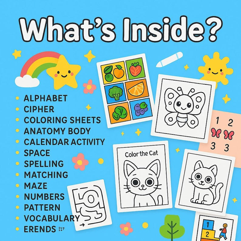 Kids Learning Activity Bundle: 22,500+ Printable Pages (PLR MRR Digital Download)