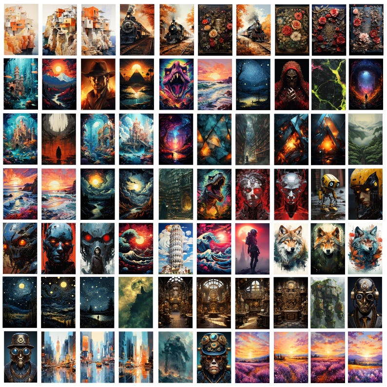 4000+ 3D Mega Bundle Posters Design, Midjourney Prompt Designs, Watercolor Designs, Digital Art Design, Animal Poster, T-Shirt Designs