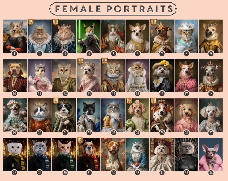 Custom Pet Portrait Painting Canvas, Renaissance Dog Portrait from Photo, Royal Pet King Portrait Painting Digital Art, Portrait Art Design