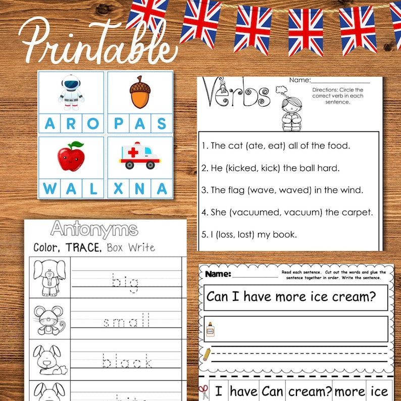 Complete English ESL Learning Material Bundle for Children ESL Materials | Worksheets, Audiobooks, Grammar | Teach Kids English Teacher