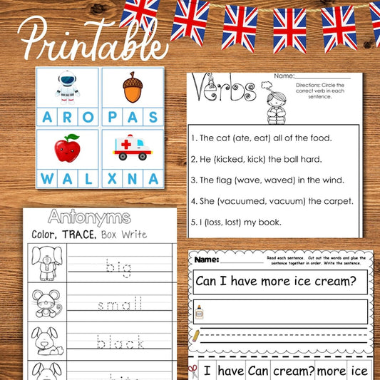 Complete English ESL Learning Material Bundle for Children ESL Materials | Worksheets, Audiobooks, Grammar | Teach Kids English Teacher